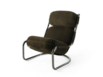 COLUMBUS - Cantilever nabuk armchair by Gianfranco Ferré Home - view 3